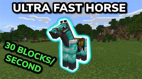 how to get faster horses in minecraft