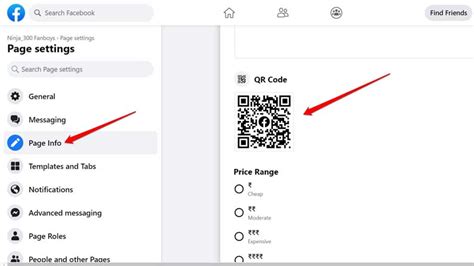 how to get fb profile qr code