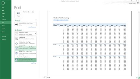 Printing in Excel 7 Repeat Row & Column Titles on Every Printed Page