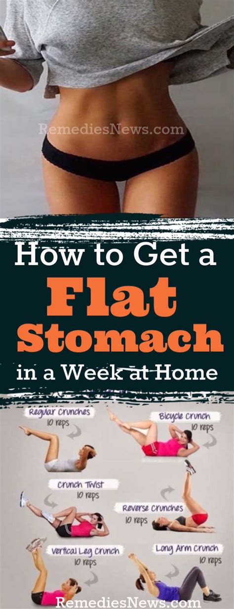 How To Get Flat Stomach In One Week Without Exercise
