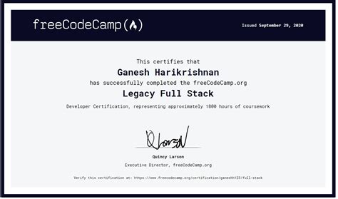 how to get free certificate from freecodecamp