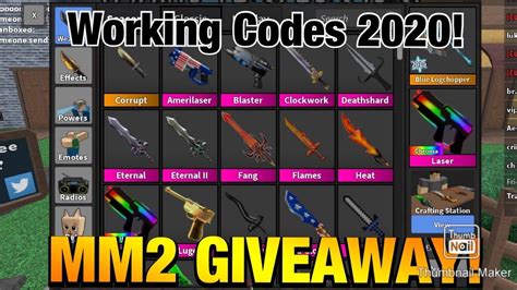 how to get free codes in mm2