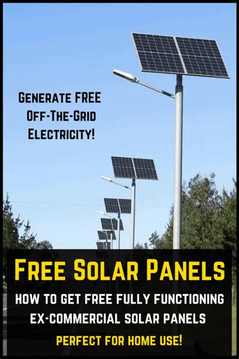 how to get free solar panels