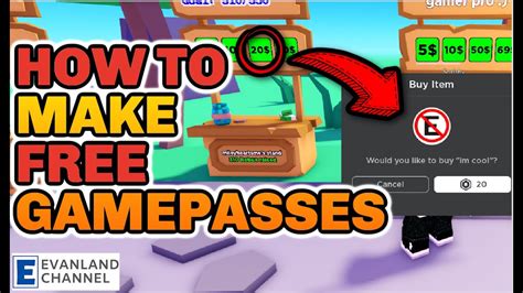 how to get game pass for free roblox