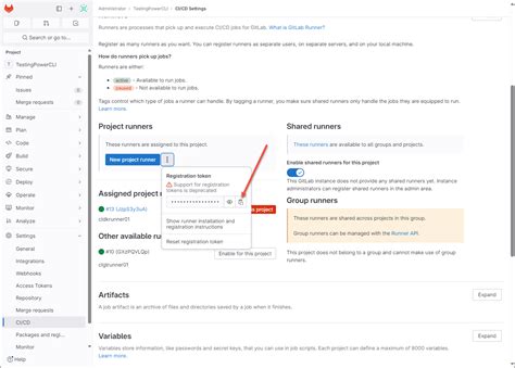 how to get gitlab runner registration token