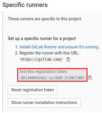 how to get gitlab runner token