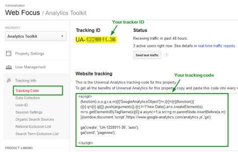 how to get google analytics code for website