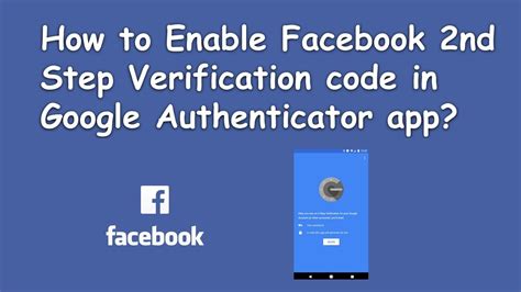 how to get google authenticator code for facebook