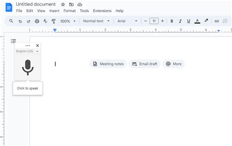 how to get google docs to transcribe audio