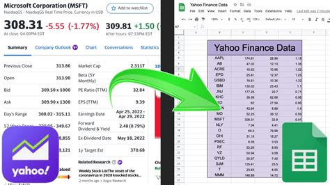 how to get google finance data into excel