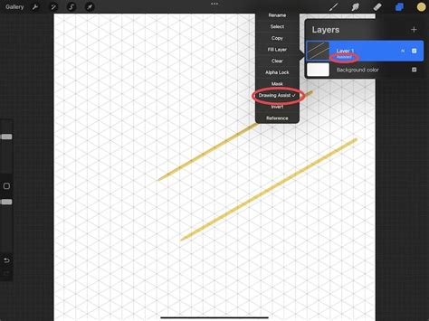 how to get grid background on procreate