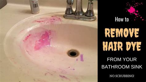 how to get hair dye off the bathroom floor