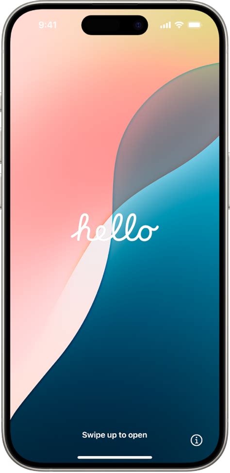 how to get hello screen on iphone 15