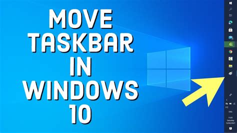 How To Move The Taskbar In Windows 10 To Any Side Of Your Screen