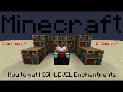 How To Get High Level Enchantments In Minecraft Using Commands