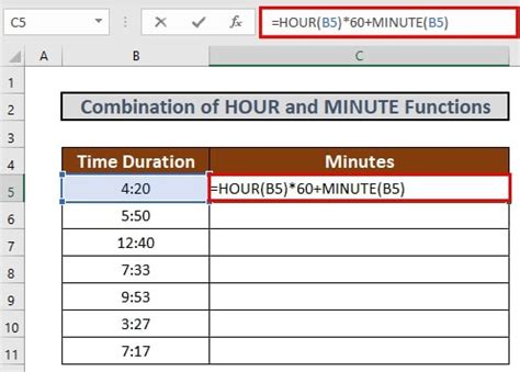 how to get hours and minutes from time in excel