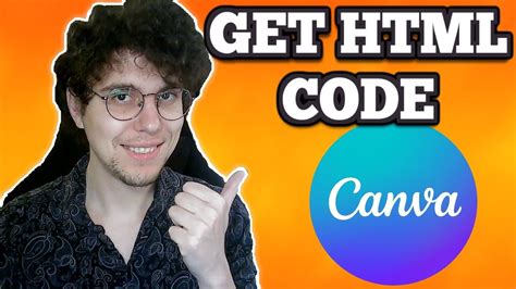 how to get html code from canva