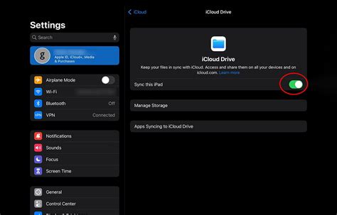 how to get icloud in settings