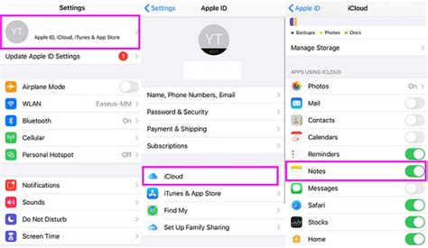 how to get icloud notes on iphone