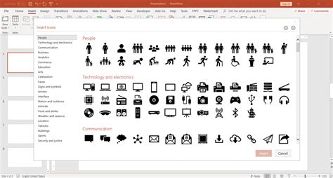 how to get icons in ppt