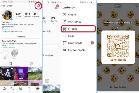 how to get ig profile qr code