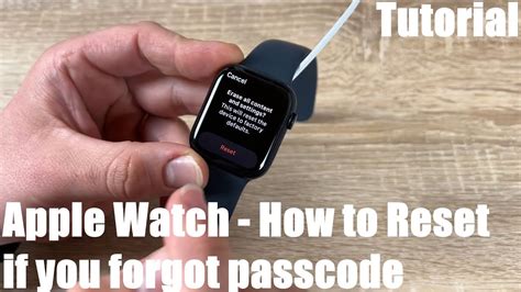 how to get in apple watch if you forgot passcode
