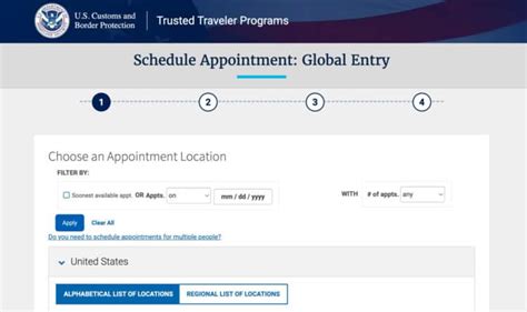 how to get interview for global entry