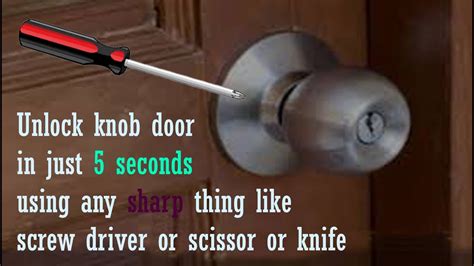 SIMPLE WAY TO GET INTO LOCKED DOOR WITHOUT A KEY YouTube
