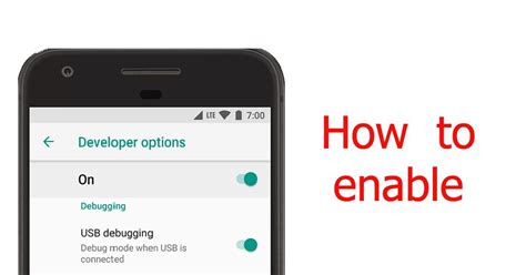 how to get into developer settings android