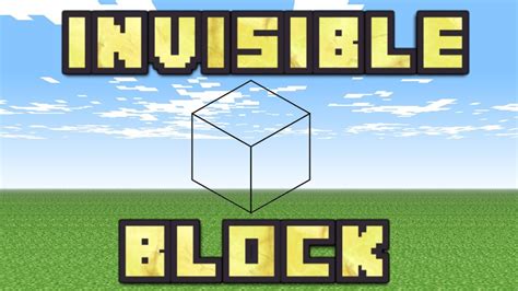 How To Get Invisible Blocks In Minecraft Pe With Commands