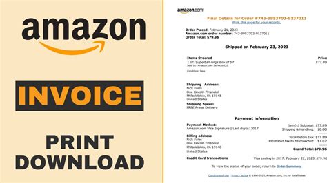 how to get invoice from amazon order id
