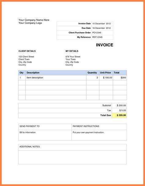 how to get invoice template on microsoft word