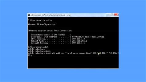 how to get ip address from command prompt