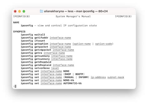 how to get ipconfig in mac terminal