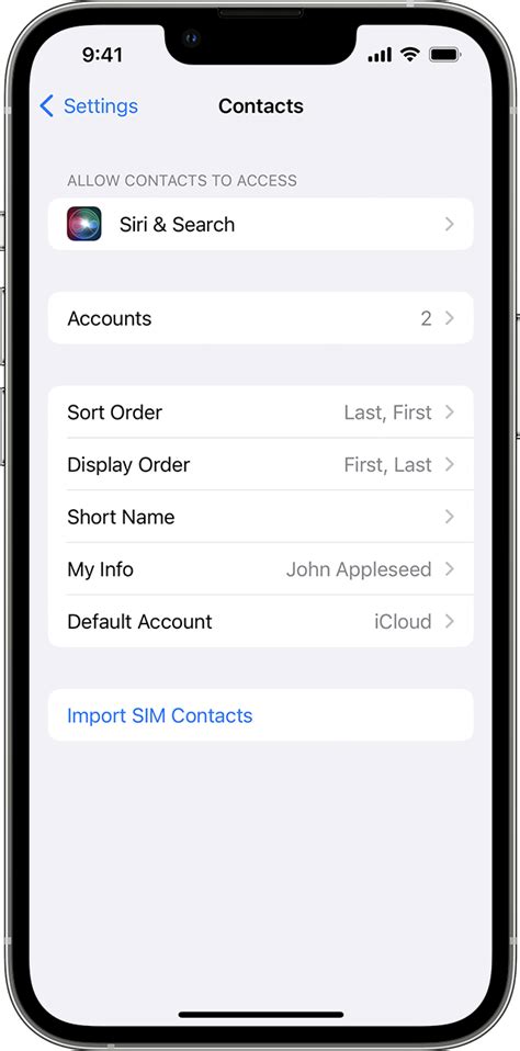 how to get iphone contacts in alphabetical order