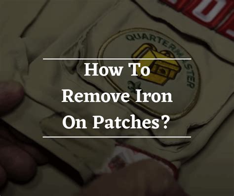 how to get iron patches off