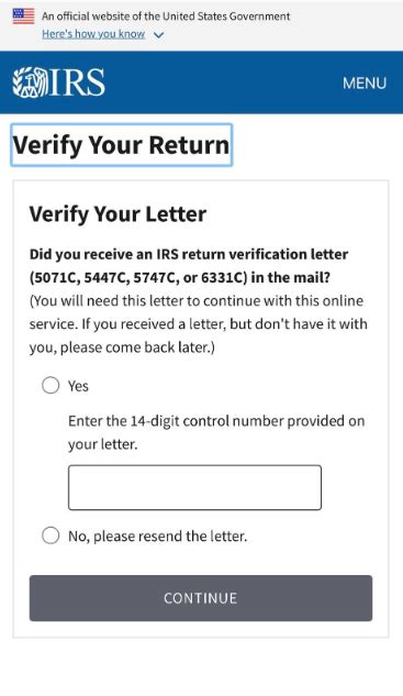 how to get irs verification code