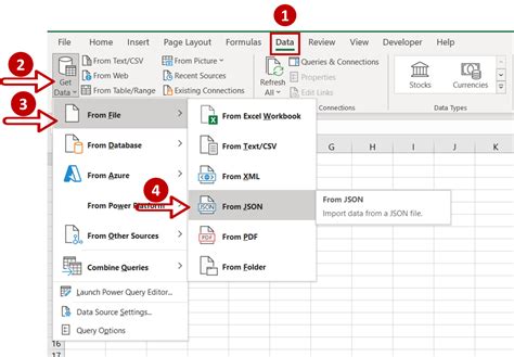 how to get json data from url in excel