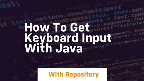 How To Get Keyboard Input In Java