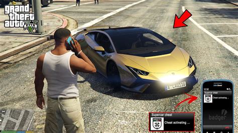 how to get lamborghini in gta 5 cheat code