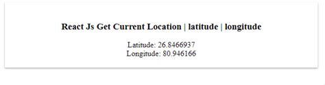 how to get latitude and longitude from address in react js
