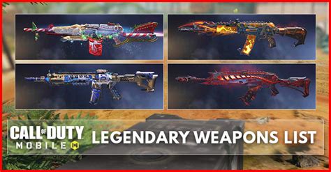 how to get legendary weapons in cod mobile for free