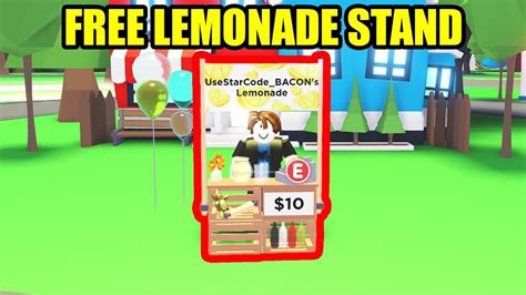 How To Get Lemonade Stand In Adopt Me For Free