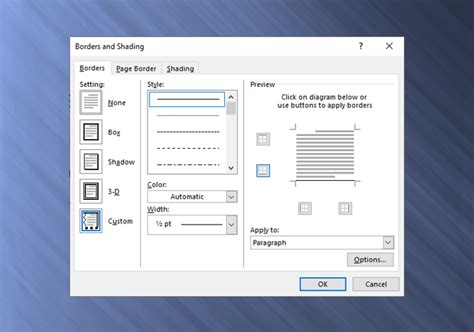 how to get line on microsoft word