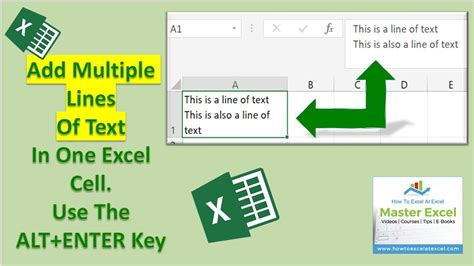 how to get lines in excel cell