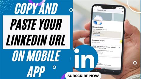 how to get linkedin account url from.app
