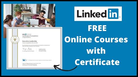 how to get linkedin certifications for free