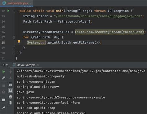 How To Get List Of Files In A Directory Java