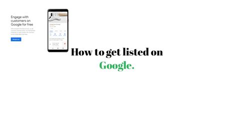 how to get listed on google search