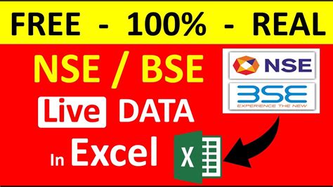 how to get live market data in excel